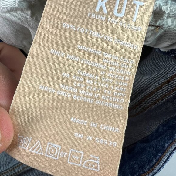 Kut From The Kloth Jeans Women's 31x30* Nadia Flare High Rise Blue Denim Tag 8 - Picture 9 of 16